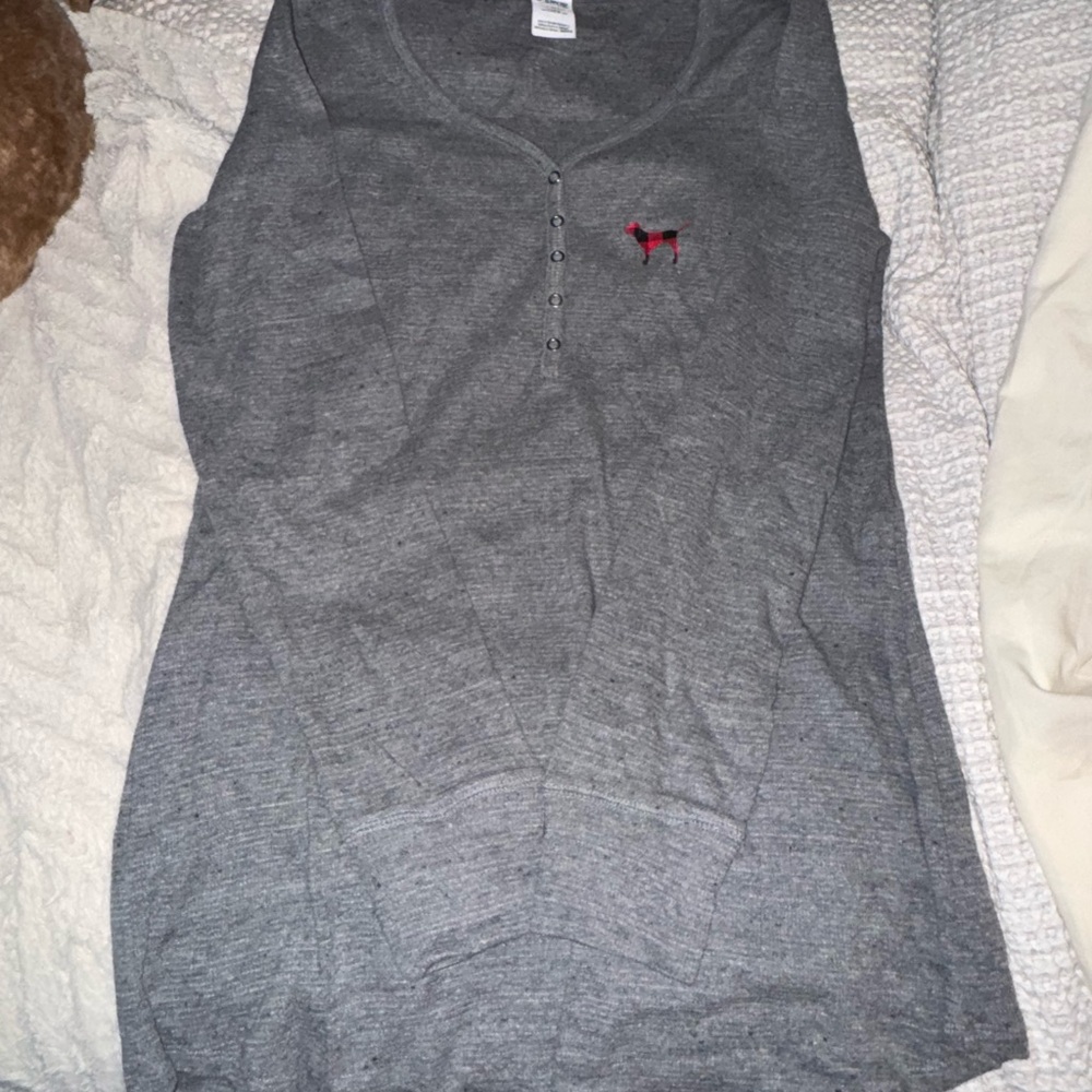 Gray Holiday Nightgown